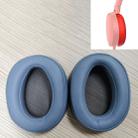 2 PCS For Sony MDR-100ABN / WH-H900N Earphone Cushion Cover Earmuffs Replacement Earpads with Mesh(Blue) - 1