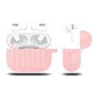 For AirPods Pro Silicone Wireless Earphone Protective Case Storage Box(Pink) - 1