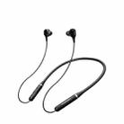 Original Lenovo XE66 Intelligent Noise Reduction 8D Subwoofer Magnetic Neck-mounted Sports Bluetooth Earphone, Support Hands-free Call (Black) - 1