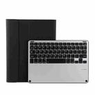 3018 Detachable Bluetooth 3.0 Aluminum Alloy Keyboard + Imitation Cloth Texture Leather Tablet Case for iPad Air / Air 2 / iPad Pro 9.7 inch, with Sleep / Water Repellent Function(Black) - 1