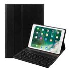 FT-1030 Bluetooth 3.0 ABS Brushed Texture Keyboard + Skin Texture Leather Tablet Case for iPad Air / Air 2 / iPad Pro 9.7 inch, with Three-gear Angle Adjustment / Magnetic / Sleep Function (Black) - 1