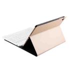 FT-1030 Bluetooth 3.0 ABS Brushed Texture Keyboard + Skin Texture Leather Tablet Case for iPad Air / Air 2 / iPad Pro 9.7 inch, with Three-gear Angle Adjustment / Magnetic / Sleep Function (Gold) - 4
