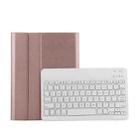 FT-1030E Bluetooth 3.0 ABS Brushed Texture Keyboard + Skin Texture Leather Tablet Case for iPad Air / Air 2 / iPad Pro 9.7 inch, with Pen Slot / Magnetic / Sleep Function (Pink) - 1