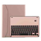 FT-1038B Detachable Bluetooth 3.0 Aluminum Alloy Keyboard + Lambskin Texture Leather Tablet Case for iPad Air / Air 2 / iPad Pro 9.7 inch, with Water Repellent / Three-gear Angle Adjustment / Magnetic / Sleep Function (Pink) - 1