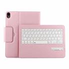 IP011 Detachable Bluetooth 3.0 ABS Keyboard + Litchi Texture Leather Tablet Case for iPad Pro 11 inch (2018), with Sleep Function (Pink) - 1