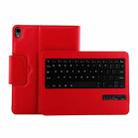 IP011 Detachable Bluetooth 3.0 ABS Keyboard + Litchi Texture Leather Tablet Case for iPad Pro 11 inch (2018), with Sleep Function (Red) - 1