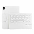 IP011 Detachable Bluetooth 3.0 ABS Keyboard + Litchi Texture Leather Tablet Case for iPad Pro 11 inch (2018), with Sleep Function (White) - 1