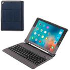 T-201 Detachable Bluetooth 3.0 Ultra-thin Keyboard + Lambskin Texture Leather Tablet Case for iPad Air / Air 2 / iPad Pro 9.7 inch, Support Multi-angle Adjustment (Blue) - 1