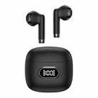 USAMS IAII15 Zero Sense II Series Digital Display Mini TWS Semi-In-Ear Wireless Bluetooth Earphone(Black) - 1