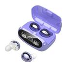 M32 IPX7 Electroplating Mirror Bluetooth Earphone With LED Display & Smart Touch (Purple) - 1