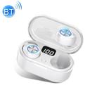 TW80 Bluetooth 5.0 LED Digital Display Wireless Bluetooth Earphone (White) - 1