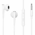 JOYROOM JR-EW04 3.5mm Wire-controlled Half In-ear Gaming Earphone with Microphone (White) - 1