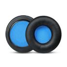 2 PCS For Skullcandy / HESH 2.0 HESH Ordinary Earphone Cushion Cover Earmuffs Replacement Earpads with Mesh(Black+Blue Mesh) - 1