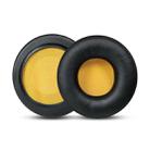 2 PCS For Skullcandy / HESH 2.0 HESH Ordinary Earphone Cushion Cover Earmuffs Replacement Earpads with Mesh(Black+Yellow Mesh) - 1