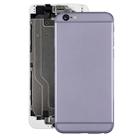 Full Housing Back Cover with Power Button & Volume Button Flex Cable for iPhone 6(Grey) - 1