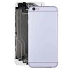 Full Housing Back Cover with Power Button & Volume Button Flex Cable for iPhone 6(Silver) - 1