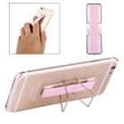 2 in 1 Adjustable Universal Mini Adhesive Holder Stand + Slim Finger Grip, Size: 7.3 x 2.2 x 0.3 cm(Pink) - 1