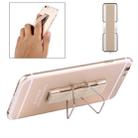 2 in 1 Adjustable Universal Mini Adhesive Holder Stand + Slim Finger Grip, Size: 7.3 x 2.2 x 0.3 cm(Gold) - 1