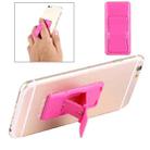 Concise Style Changeable Adjustable Universal Mini Adhesive Holder Stand, Size: 6.4 x 3.1 x 0.2 cm, For iPhone, Galaxy, Huawei, Xiaomi, LG, HTC and Tablets(Magenta) - 1