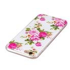 For iPhone 6 & 6s Noctilucent Rose Flower Pattern IMD Workmanship Soft TPU Back Cover Case - 5