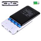 Portable High-efficiency 4 x 18650 Batteries Plastic Power Bank Shell Box with Dual USB Output & Heat Dissipation Hole, Batteries Not Included(Random Color Delivery) - 1