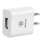 Baseus Letour 5V 1A 1-Port USB Charger Adapter(White) - 1