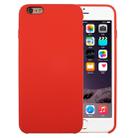 For iPhone 6 & 6s Pure Color Liquid Silicone + PC Protective Back Cover Case(Orange) - 1