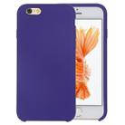 Pure Color Liquid Silicone + PC Protective Back Cover Case for iPhone 6 & 6s(Dark Purple) - 1