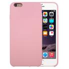 For iPhone 6 & 6s Pure Color Liquid Silicone + PC Protective Back Cover Case(Pink) - 1