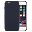 For iPhone 6 & 6s Pure Color Liquid Silicone + PC Protective Back Cover Case(Dark Blue) - 1