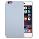 For iPhone 6 & 6s Pure Color Liquid Silicone + PC Protective Back Cover Case(Baby Blue) - 1