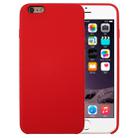 For iPhone 6 & 6s Pure Color Liquid Silicone + PC Protective Back Cover Case(Red) - 1