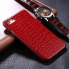 For iPhone 6 & 6s Crocodile Texture Paste Protective Back Cover Case (Red) - 1