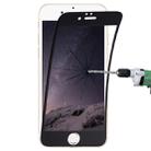0.1mm 9H Full Screen Flexible Fiber Tempered Glass Film for iPhone 6 & 6s(Black) - 1