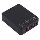 Q8118 1 Quick Charge 3.0 + 4 Smart Identification USB + 1 USB-C / Type-C 3.1 Desktop USB Charger - 1