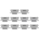 10 PCS Charging Port Connector for iPhone 6 / 6S(Grey) - 1
