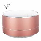 A10 Mini Portable Bluetooth Speaker Built-in MIC & LED, Support Hands-free Calls & TF Card(Rose Gold) - 1