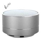 A10 Mini Portable Bluetooth Speaker Built-in MIC & LED, Support Hands-free Calls & TF Card(Silver) - 1