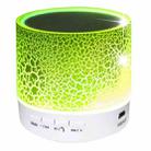 A9 Mini Portable Glare Crack Bluetooth Stereo Speaker with LED Light, Built-in MIC, Support Hands-free Calls & TF Card(Green) - 1