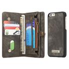 CaseMe for iPhone 6 & 6s Multifunctional Leather Billfold with Detachable Magnetic PC Back Protective Case & 10 Card Slots & 3 Cash Slots & 2 Photo Frames & 1 Zipper Wallet & 3 Magnetic Clasps & Holder(Black) - 1