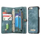 CaseMe for iPhone 6 & 6s Multifunctional Leather Billfold with Detachable Magnetic PC Protective Case & 10 Card Slots & 3 Cash Slots & 2 Photo Frames & 1 Zipper Wallet & 3 Magnetic Clasps & Holder(Green) - 1