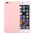 For iPhone 6 & 6s Solid Color TPU Protective Case Without Round Hole(Pink) - 1