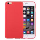 For iPhone 6 & 6s Solid Color TPU Protective Case Without Round Hole(Red) - 1