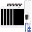 10 PCS TFT LCD Screen for iPhone 6 Digitizer Full Assembly with Frame (White) - 1
