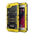 Waterproof Dustproof Shockproof Zinc Alloy + Silicone Case for iPhone 6 & 6s (Yellow) - 1