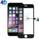 For iPhone 6 & 6s 0.26mm 9H Surface Hardness 4D Curverd Arc Explosion-proof HD Silk-screen Tempered Glass Full Screen Film (Black) - 1