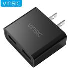 Vinsic VSCW202B 12W 5V 2.4A Output Dual-Port USB Travel Charger Adapter USB Charger - 1