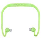 506 Life Waterproof Sweatproof Stereo Wireless Sports Earbud Earphone In-ear Headphone Headset with Micro SD Card Slot, For Smart Phones & iPad & Laptop & Notebook & MP3 or Other Audio Devices, Maximum SD Card Storage: 8GB(Green) - 1
