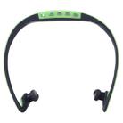 508 Life Waterproof Sweatproof Stereo Wireless Sports Earbud Earphone In-ear Headphone Headset with Micro SD Card Slot, For Smart Phones & iPad & Laptop & Notebook & MP3 or Other Audio Devices, Maximum SD Card Storage: 32GB(Green) - 1