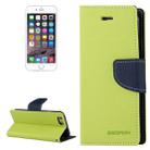 GOOSPERY FANCY DIARY for iPhone 6 & 6s Cross Texture Horizontal Flip Leather Case with Card Slots & Wallet & Holder(Green) - 1